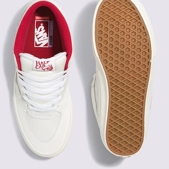 VANS Skate Half Cab Vintage Sport White/Red Sneakers Mid-Top Men’s Size 12 NEW - Picture 4 of 12